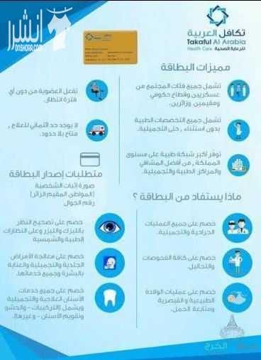 ???????? لمن ليس لديه تأمين ويعاني من ارتفاع التكاليف الطبية ولا يستطيع إستكمال علاجه ???????? نحن نوفر لكم بطاقة تكافل العربية للخصومات الطبية بخصم يصل حتى 90% لأكثر من 2300 مستشفى ومستوصف حول المم...