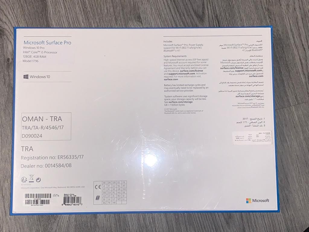 Surface pro 2017 جديد مع كيبورد
لا تنسَ أنك شاهدت هذا الإعلان في عنكبوت
Surface Pro (2017) Wi...