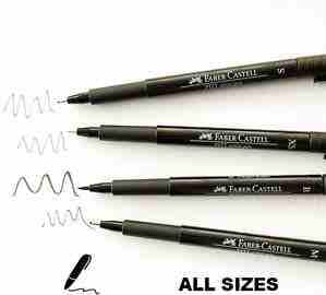 Faber-Castell PITT Artist Fineliner Pen, Black, XS;S:F;M; Brush Fiber Tip
لا تنسَ أنك شاهدت هذا الإعلان في عنكبوت...