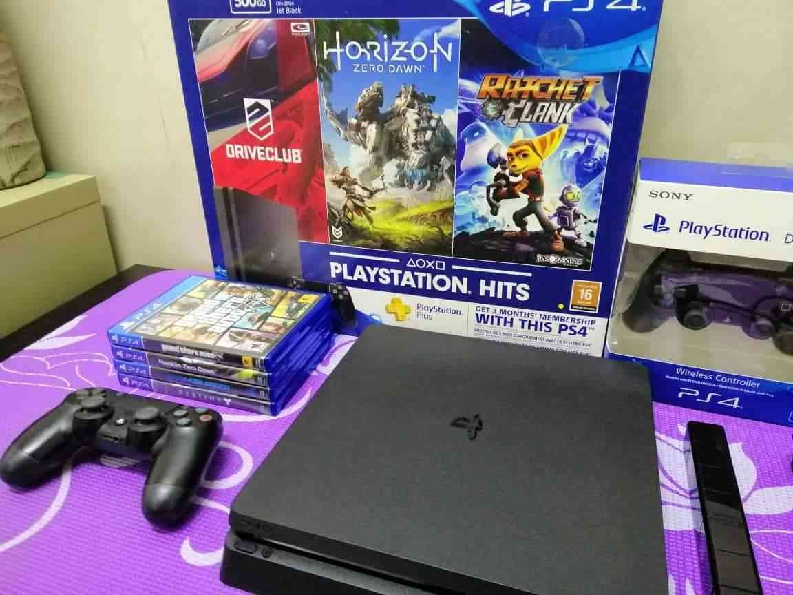 PlayStation 4 Slim 500GB Huge Bundle for Sale.
لا تنسَ أنك شاهدت هذا الإعلان في عنكبوت
Good D...