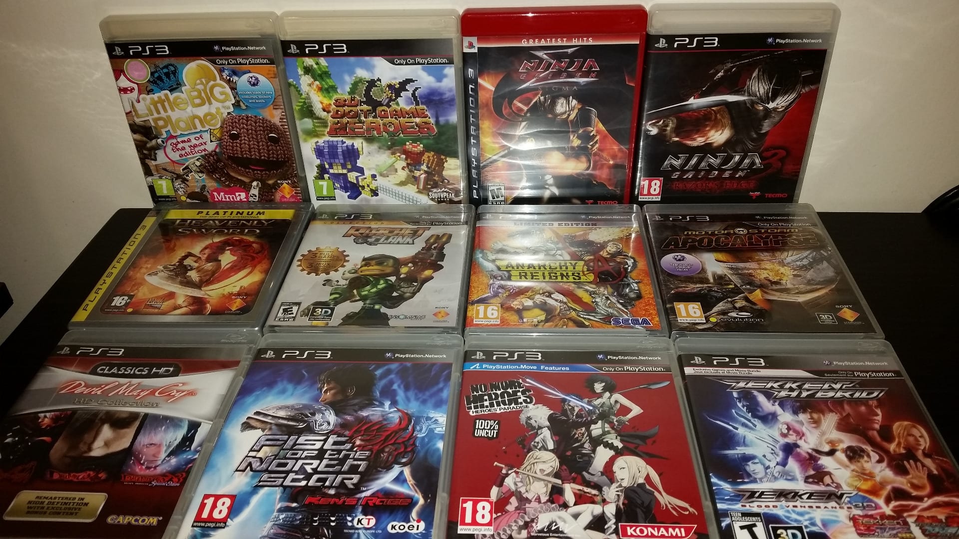 18 لعبة سوني بلاي ستيشن PS3 (نظيفة)
لا تنسَ أنك شاهدت هذا الإعلان في عنكبوت
بسم الله
لدي 18...