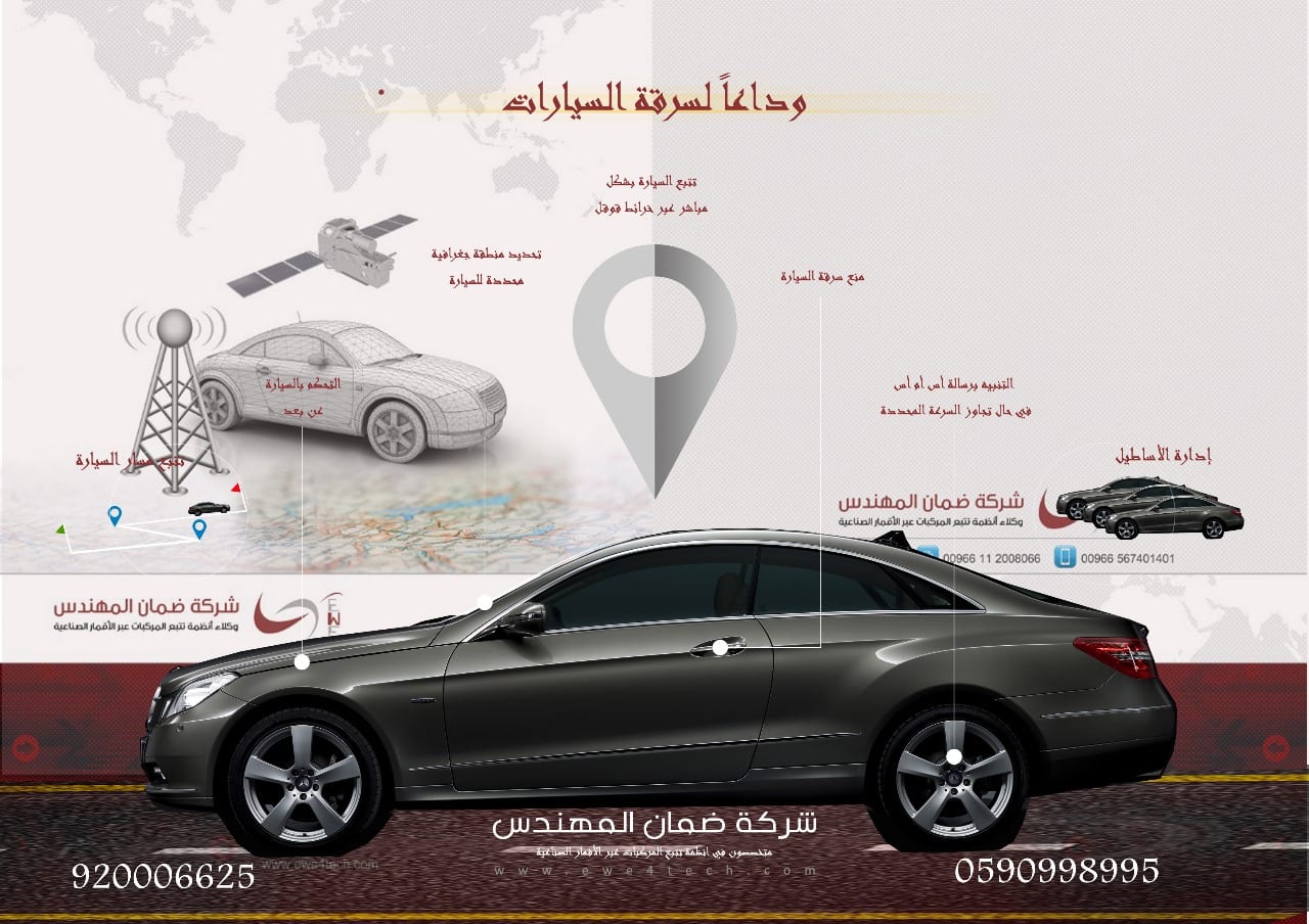 اجهزة تتبع وحماية السيارات عبر الاقمار الصناعية
لا تنسَ أنك شاهدت هذا الإعلان في عنكبوت
احمي...