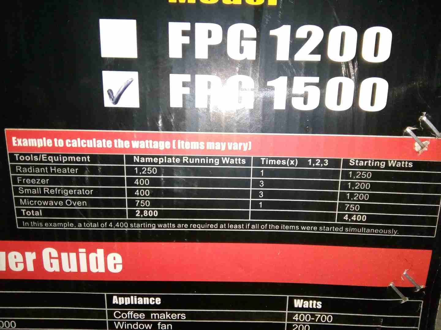 مولد كهربائي Firman FPG 1500
لا تنسَ أنك شاهدت هذا الإعلان في عنكبوت
نوع الجهاز: مولد كهربائي Fir...