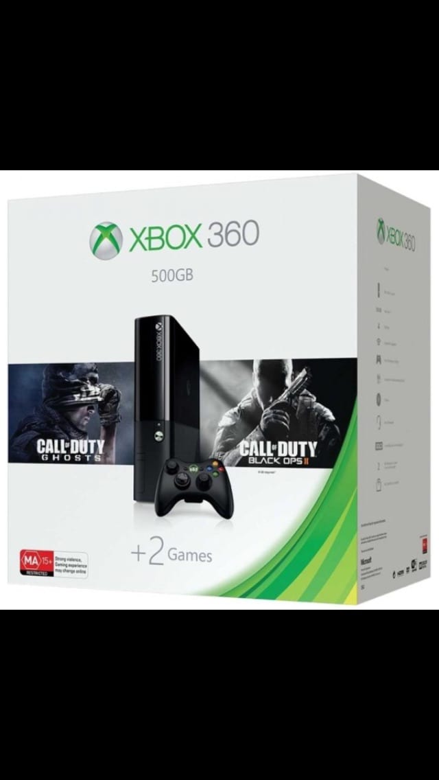 xbox 360
لا تنسَ أنك شاهدت هذا الإعلان في عنكبوت
New condition
500 gb
1 controller
With 4 am...