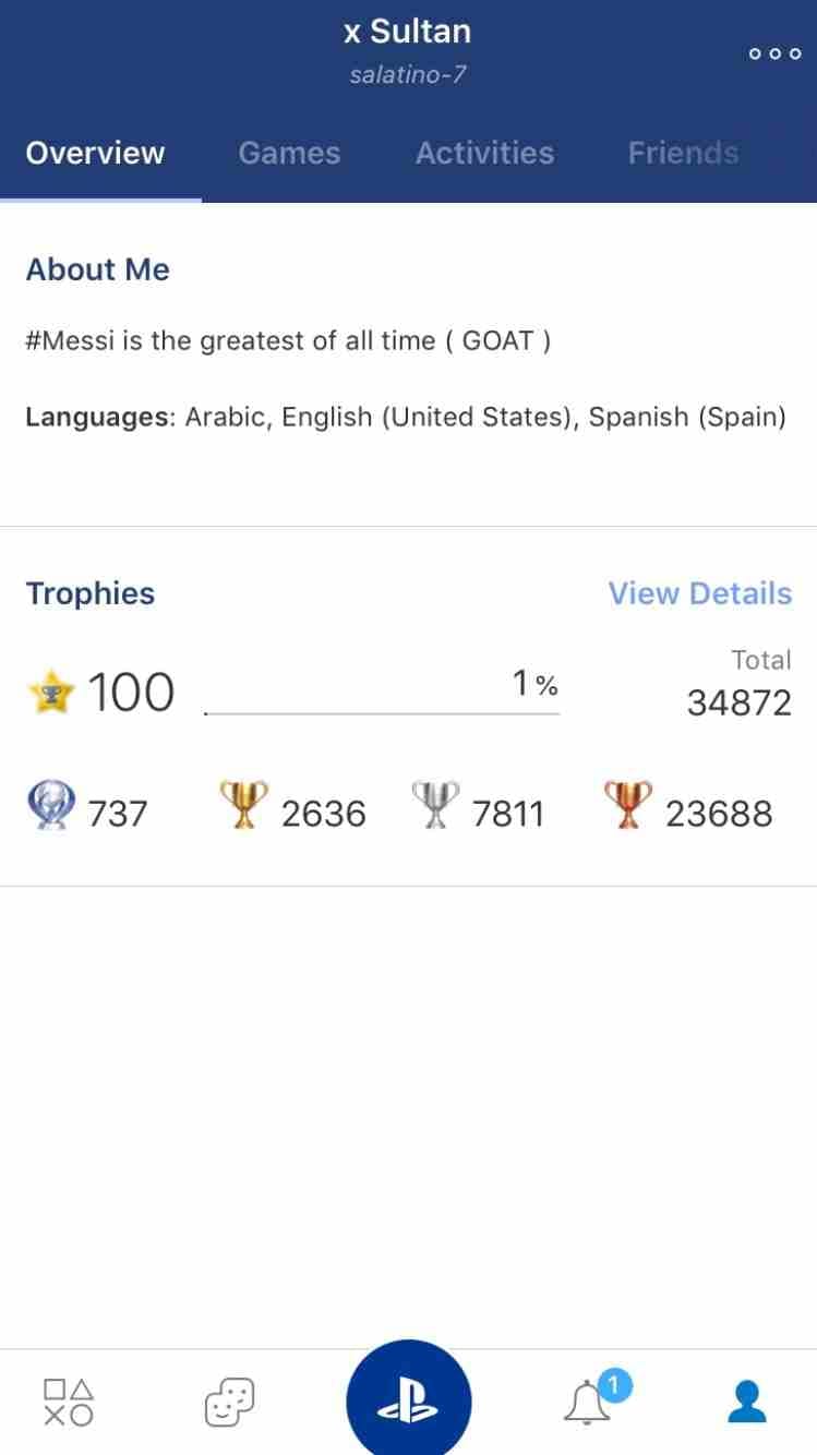 ايدي سوني لفله 100 واكثر من 34 الف تروفي و 737 بلاتنيوم ومهكر قراند فلوس ولفل
لا تنسَ أنك شاهدت هذا الإعلان في عنكبوت...