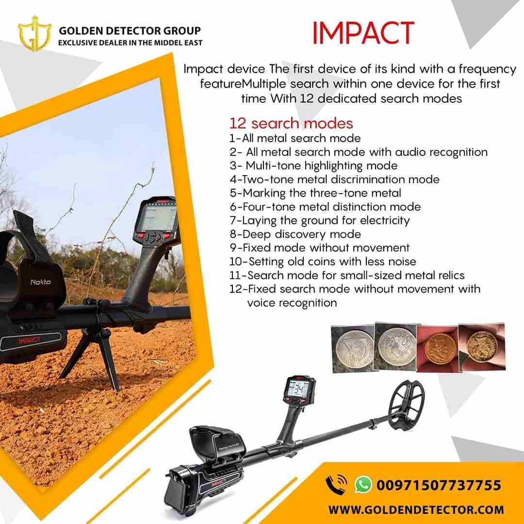 Impact Metal Detector | now from Golden detector company - Abu Dhabi
One of the best metal detector 2020
Uncover deep hidden treasures with the new IMPACT Multi Frequency Metal Detector by Nokta!
The...