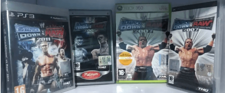 أشرطة مصارعة جديدة نادره wwe ps3 psp xbox سوني اكس بوكس