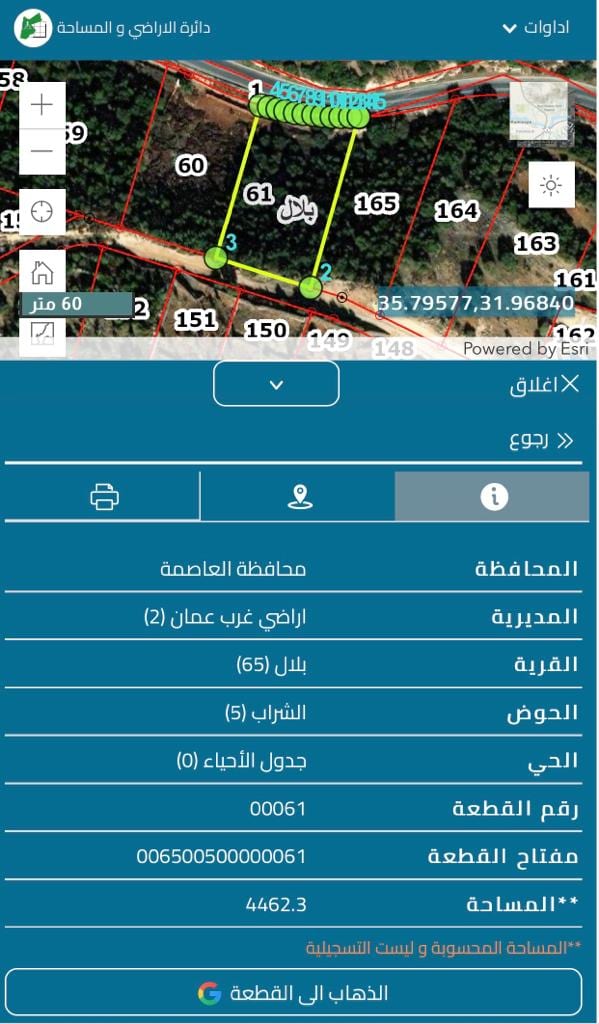 ارض للبيع في منطقة بلال حوض الشراب من اراضي غرب عمان